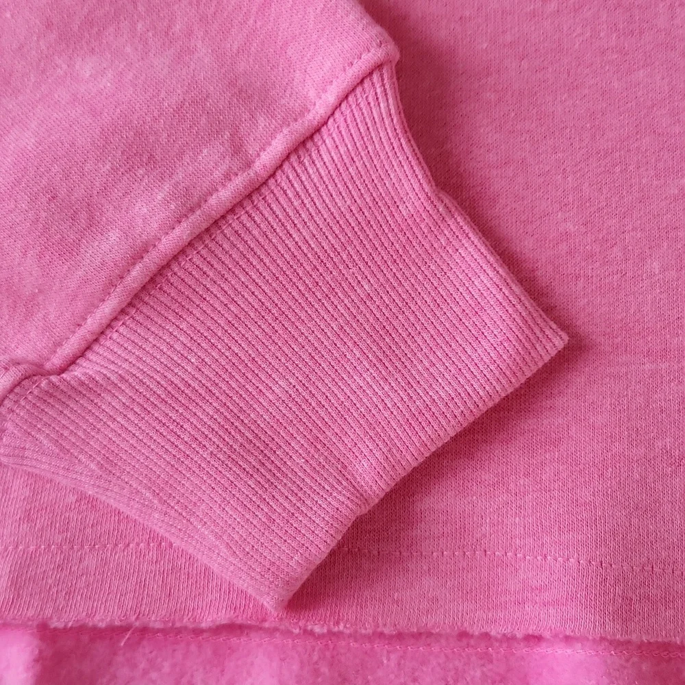 Justice Graphic Logo Cropped Sweatshirt Pink Girls Medium Ragged Edge Pullover